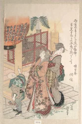 Jonge vrouwen bezoeken een Shinto-heiligdom
