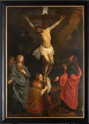 Schilderij. Kruisiging.