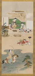 Parodie op het verhaal van Nasu no Yoichi