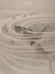 Vissen in een Whirlpool, ca. 1887