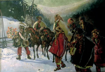 Hucul Bruiloft, 1909