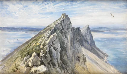 Gibraltar, vanaf de Spaanse Kust