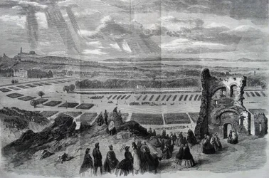 De Inspectie door Hare Majesteit van Schuttersvrijwilligers, 1860