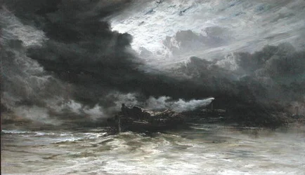 Sleepboot en houtvlot