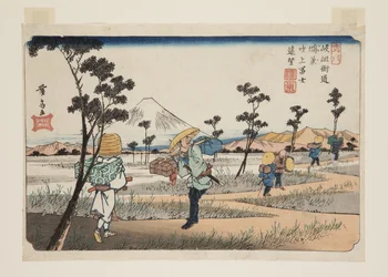 Nr. 8, K?nosu: Ver Uitzicht op Fuji bij Fukiage