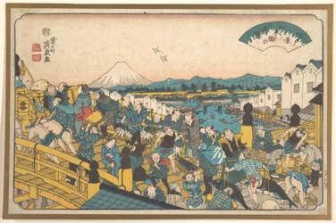 Avondgloed bij Nihonbashi
