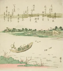Veerboot over de Sumida-rivier