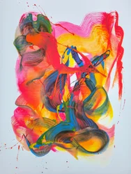 Levendige abstracte stroming