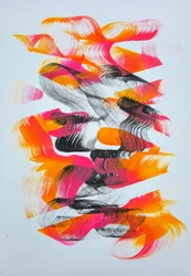 Levendige abstracte beweging