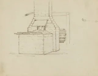 (Rotunda van het Capitool van de staat Iowa) (Fabrikanten, studie voor panel)