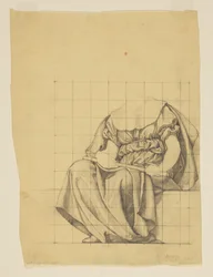 Draperiestudie voor 