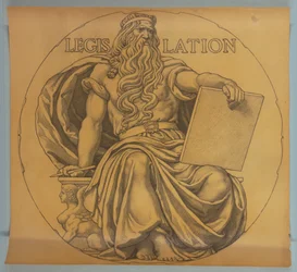 Wetgeving, Cartoon voor Mozaïek in Wisconsin State Capitol Rotunda