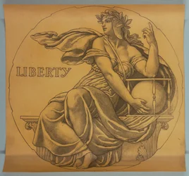 Vrijheid, Cartoon voor Mozaïek in de Rotunda van het Wisconsin State Capitol