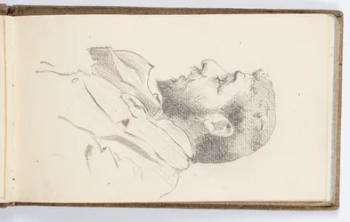 Schetsboekpagina: Man in Profiel
