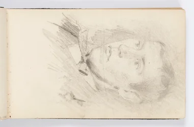 Schetsboekpagina: Portret van Jonge Man