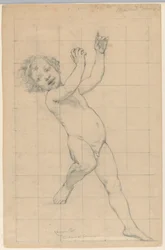 Studie voor "Genius," "De kunsten," Library of Congress, Washington D.C.