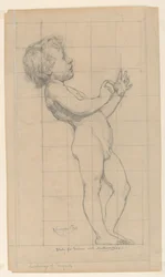 Studie voor "Wiskunde," "De Wetenschappen," Library of Congress, Washington D.C.