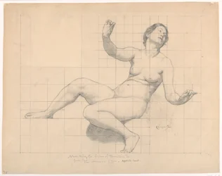 Studie voor "The Common Law," "The Reign of the Law," Appellate Division Court House, New York, NY