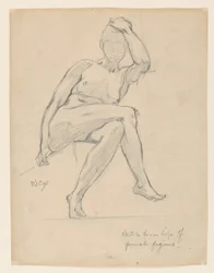 Studie van een vrouwelijke figuur