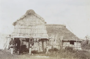 Ainu Opslagplaats met Ainu Kinderen