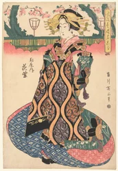 Courtisane Hanamurasaki uit het Tamaya huis