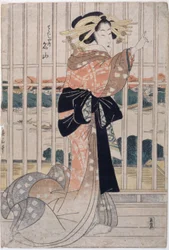 De courtisane Meizan van de Chōjiya