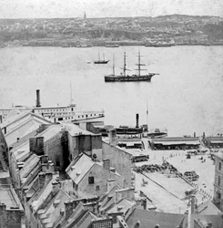 Uitzicht vanaf Dufferin Terrace, Quebec, Canada