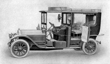 Tekening van een auto, 1911-1912