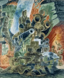 Oorlog (studie muurschildering, War Department building, Washington, D.C.)
