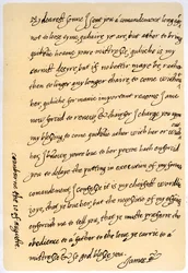 Brief van Jacobus I aan zijn zoon, Karel, Prins van Wales, 10 augustus 1623
