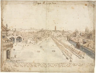 Achttien Zichten van Rome: Het Campo Vaccino (Het Romeinse Forum)