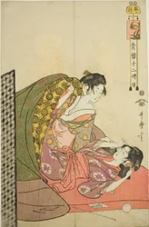 Uur van de draak, uit de serie "Twaalf uren in Yoshiwara"