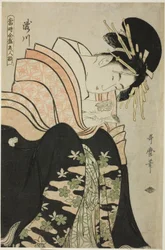 Takigawa, uit de serie "Array of Supreme Beauties of the Present Day (Toji zensei bijin zoroe)"
