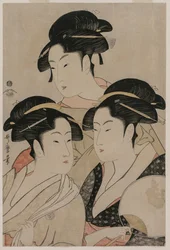 Tomimoto Toyohina, Takashimaya Ohisa, en Naniwaya Okita