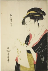 Tomimoto Toyohina, ca. 1793 (kleurenhoutsnede; oban)