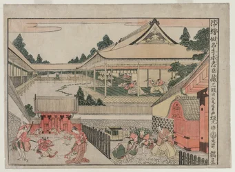 Chushingura: Act III uit de serie Perspectiefbeelden voor Het Schathuis van Loyaliteit, ca. 17e eeuw
