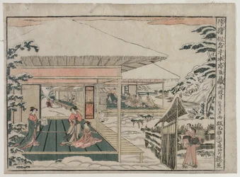 Chushingura: Act IX uit de serie Perspectiefbeelden voor Het Schathuis van Loyaliteit, ca. 179