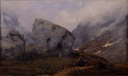 Hoog in de bergen