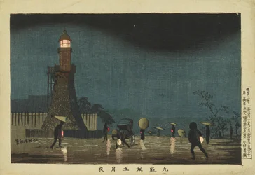 Nacht in Kudanzaka in de vijfde maand