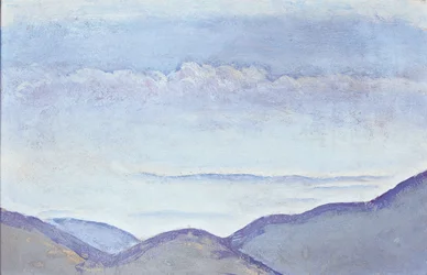 Berge - Bergen ... (olieverf op karton)