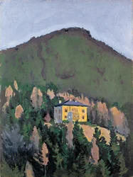 Villa Mautner Markhof am Semmering - Villa Mautner Markhof aan de Semmering ... (olieverf op doek)