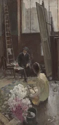In het Atelier van de Kunstenaar