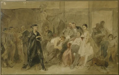 Achter het gordijn in het lijfeigenentheater