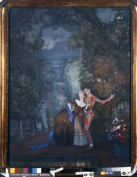 Harlekijn en een Dame