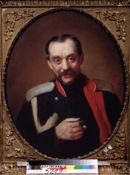 Portret van de componist Cesar Antonovich Cui (1835-1918)
