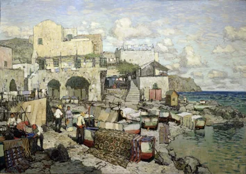 Uitzicht op het eiland Capri