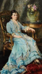 Portret van prinses Ekaterina Mikhailovna Dolgorukova, 1847-1922, 1880
