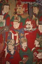 Byeonseong, de Zesde Koning van de Hel (detail), 1798