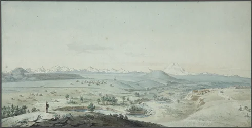 Uitzicht op het Konstantinogorsk Fort vanaf de Berg Mashuk, 1805