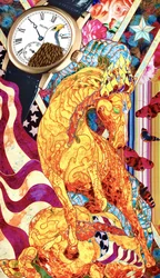 Patriottische paardencollage